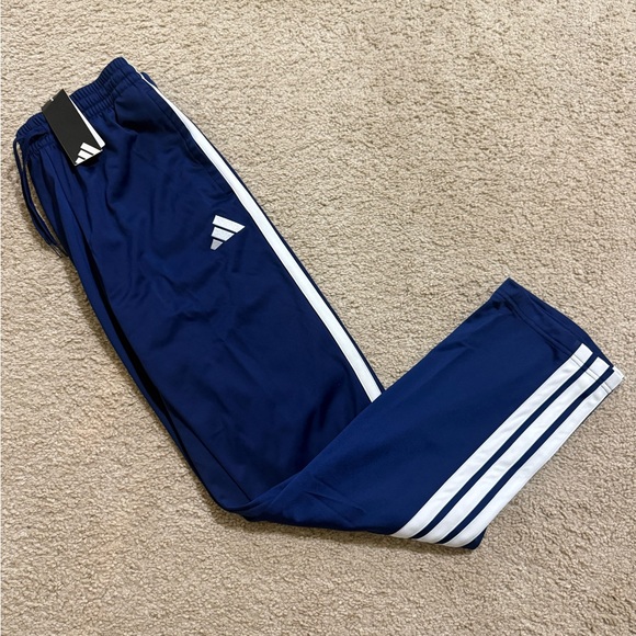 ADIDAS Men's OPEN HEM BOTTOM Tricot Track Pants Dark Blue Multiple Sizes